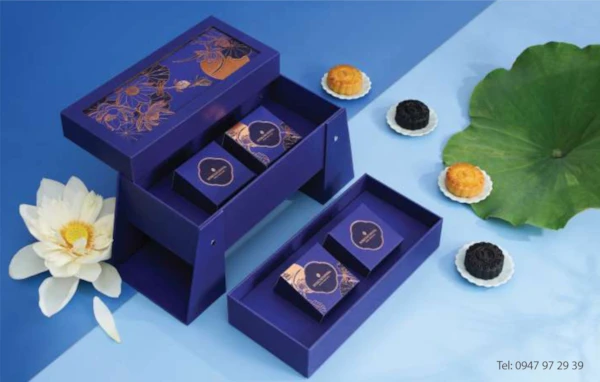 Bánh Trung Thu Hộp Nguyệt Liên Hộp 4 Bánh